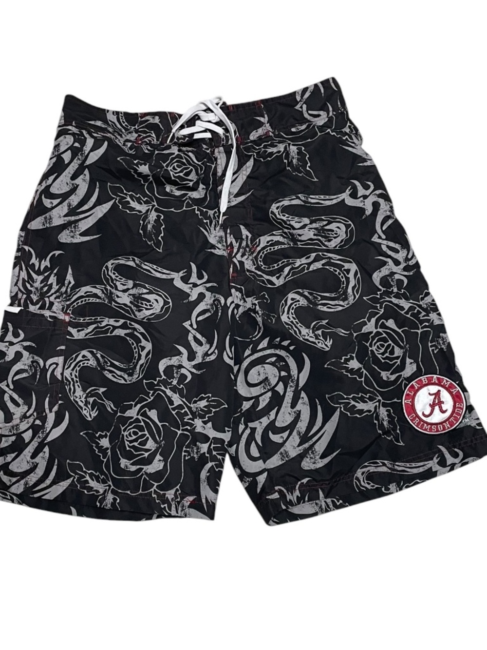 Officially Licensed Collegiate Swim Trunks Board Shorts Grey Large Alabama